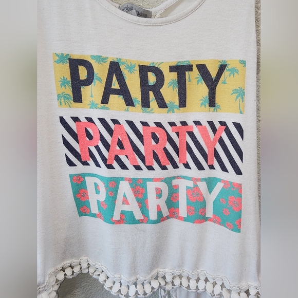 Charlotte Russe White Party Tank Top with Open Back Size Small - Picture 3 of 5